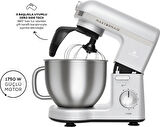 Karaca Mastermaid Chef Pro Çift Kollu Stand Mikser Pearl White 1750 W